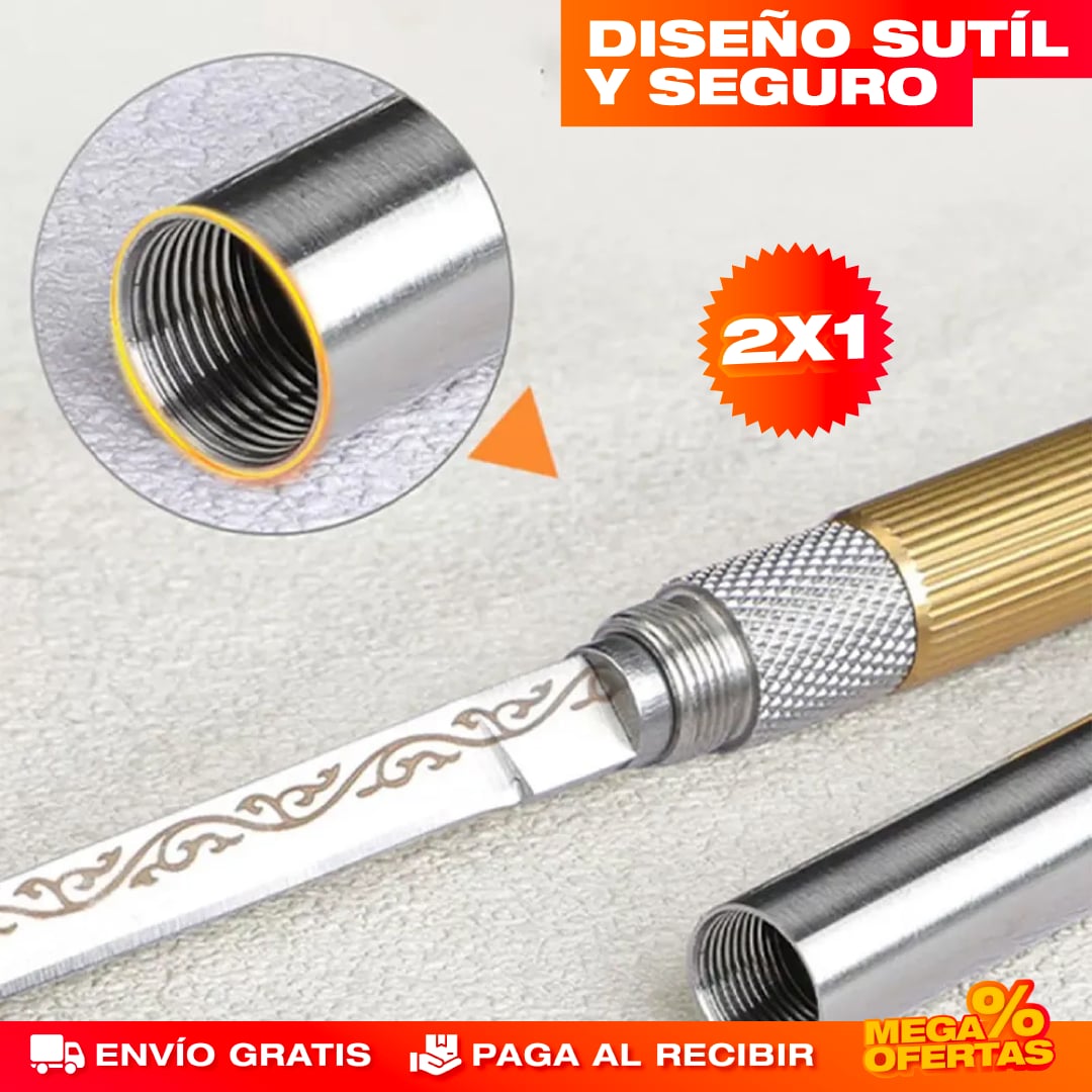 2 SETS CUCHILLO MULTIUSOS DE DOBLE CABEZA