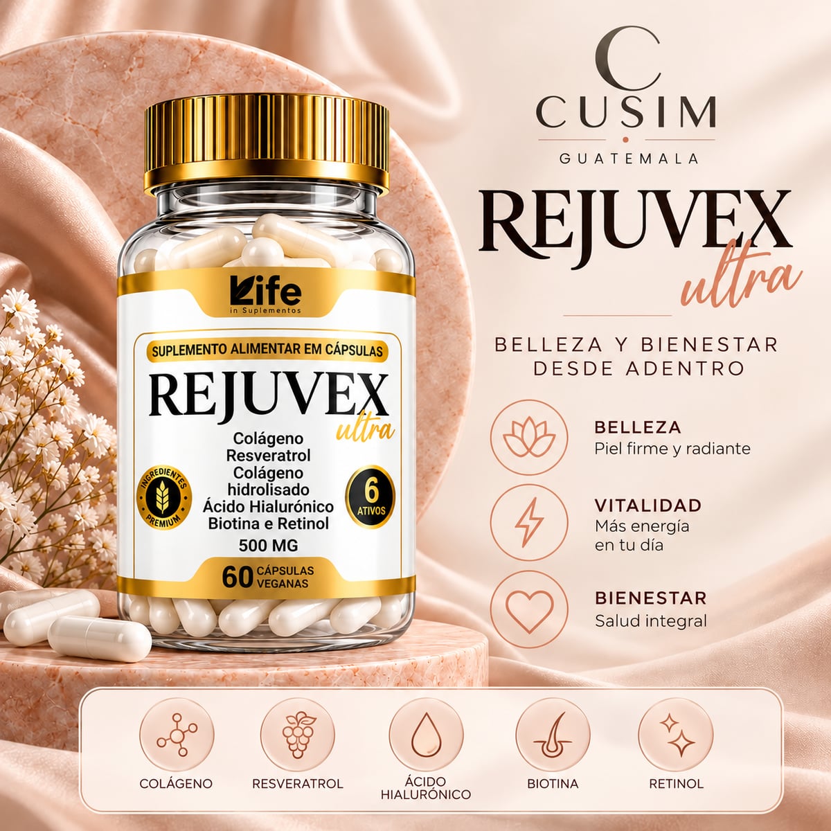REJUVEX ULTRA - 60 CÁPSULAS 💊