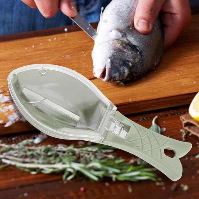 Descamador de Pescado con Recolector ¡ADIÓS A LAS ESCAMAS VOLANDO! + ENVIO GRATIS
