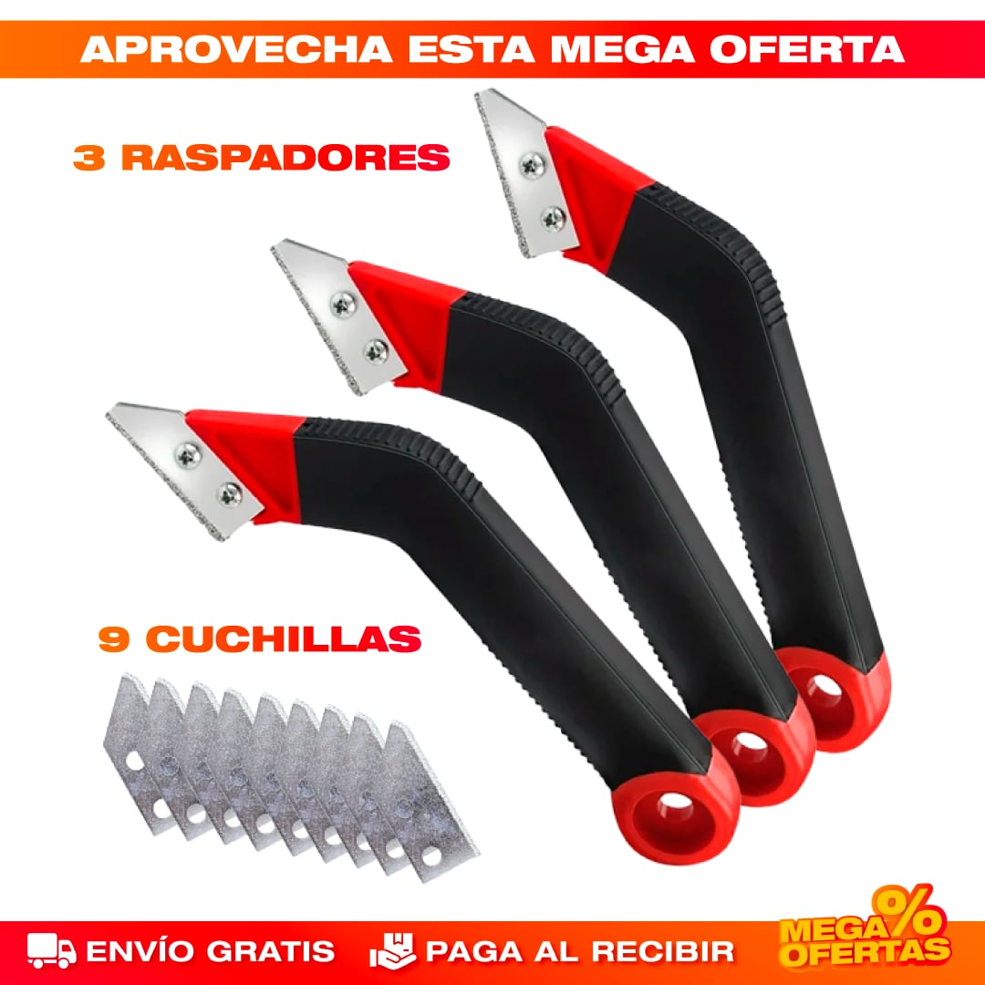 PROMO 3X1 RASPADOR DE JUNTAS