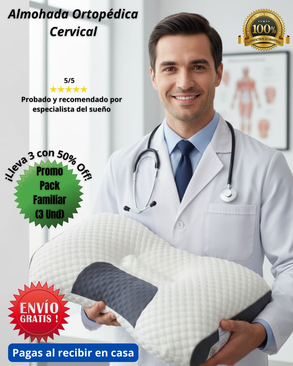 Almohada Cervical Ergonómica - El Secreto para un descanso saludable