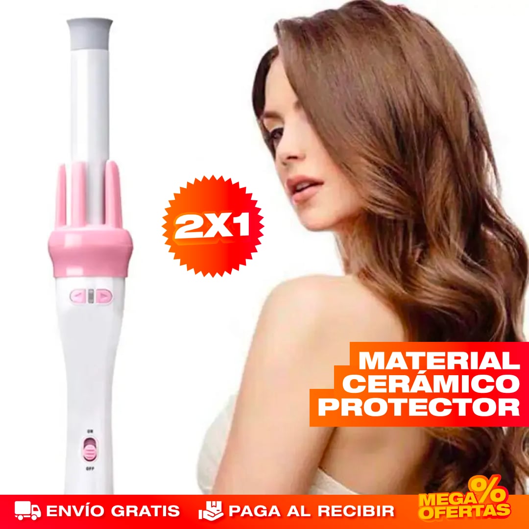 PROMO 2X1 RIZADORA ELÉCTRICA GIRATORIA PARA PELO