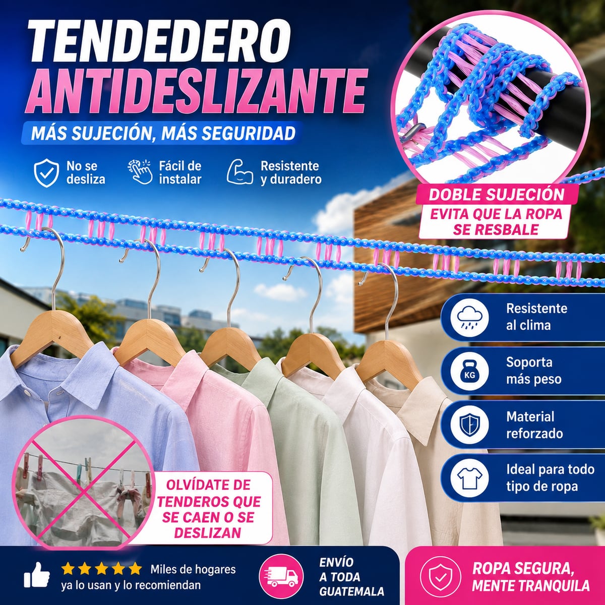 El Tendedero Expandible 8 metros que transformará tu Hogar