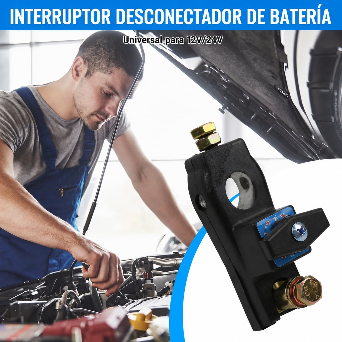 Interruptor Maestro para Batería de Auto, Camión y Vehículos + ENVIO GRATIS