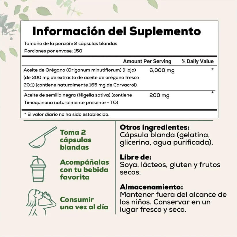 Aceite de Oregano | Elimina Hongos, Virus e Infecciones