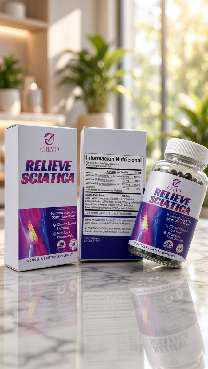 RELIEVE SCIATICA— APOYO NUTRICIONAL PARA LA SALUD DEL NERVIO CIÁTICO