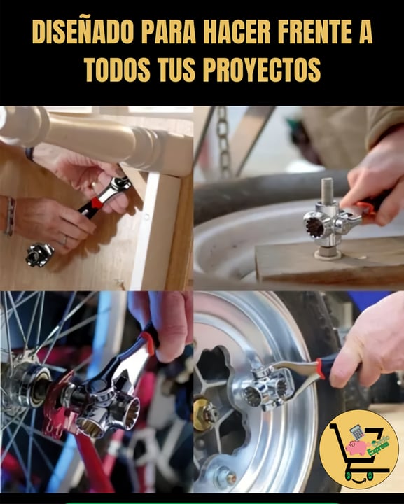 2x1 Power-Max™️ ORIGINAL LLAVE INGLESA MULTIUSOS 48 EN 1