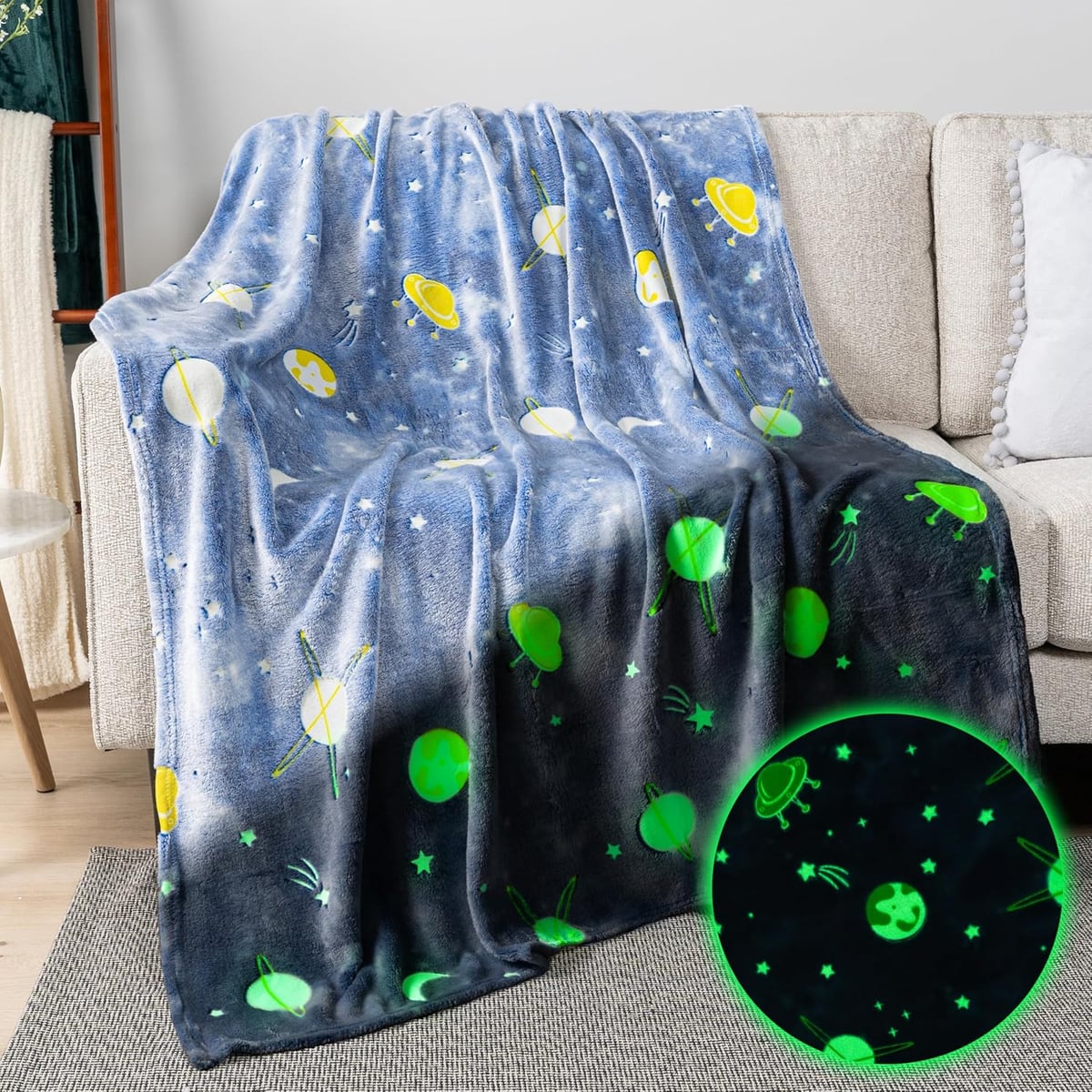 Manta Espacial Brillante Suave LUMINOSA + ENVIO GRATIS