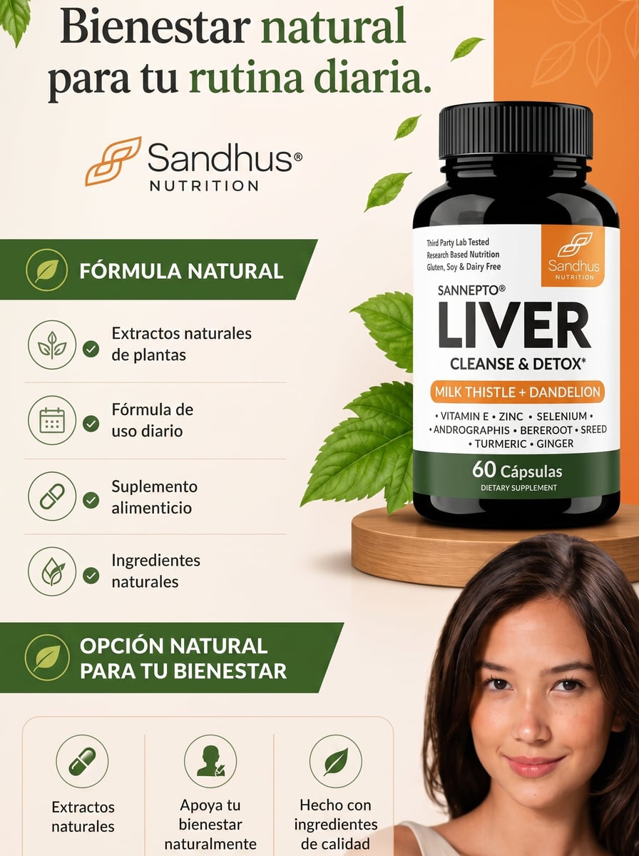 💛 LIVER CLEANSE™ - Detox Premium 60 Cápsulas + Envío Gratis