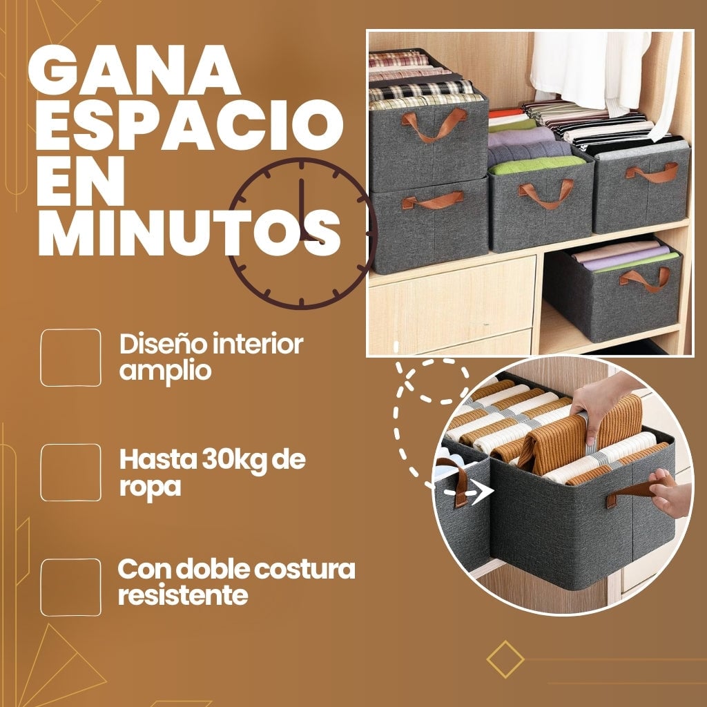 4X1 CAJA ORGANIZADORA AMPLIA Y RESISTENTE | CLOTZY™