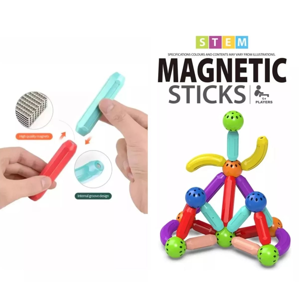 Magnetic Sticks 25pcs. Bloques Magnéticos. Palitos Magneticos