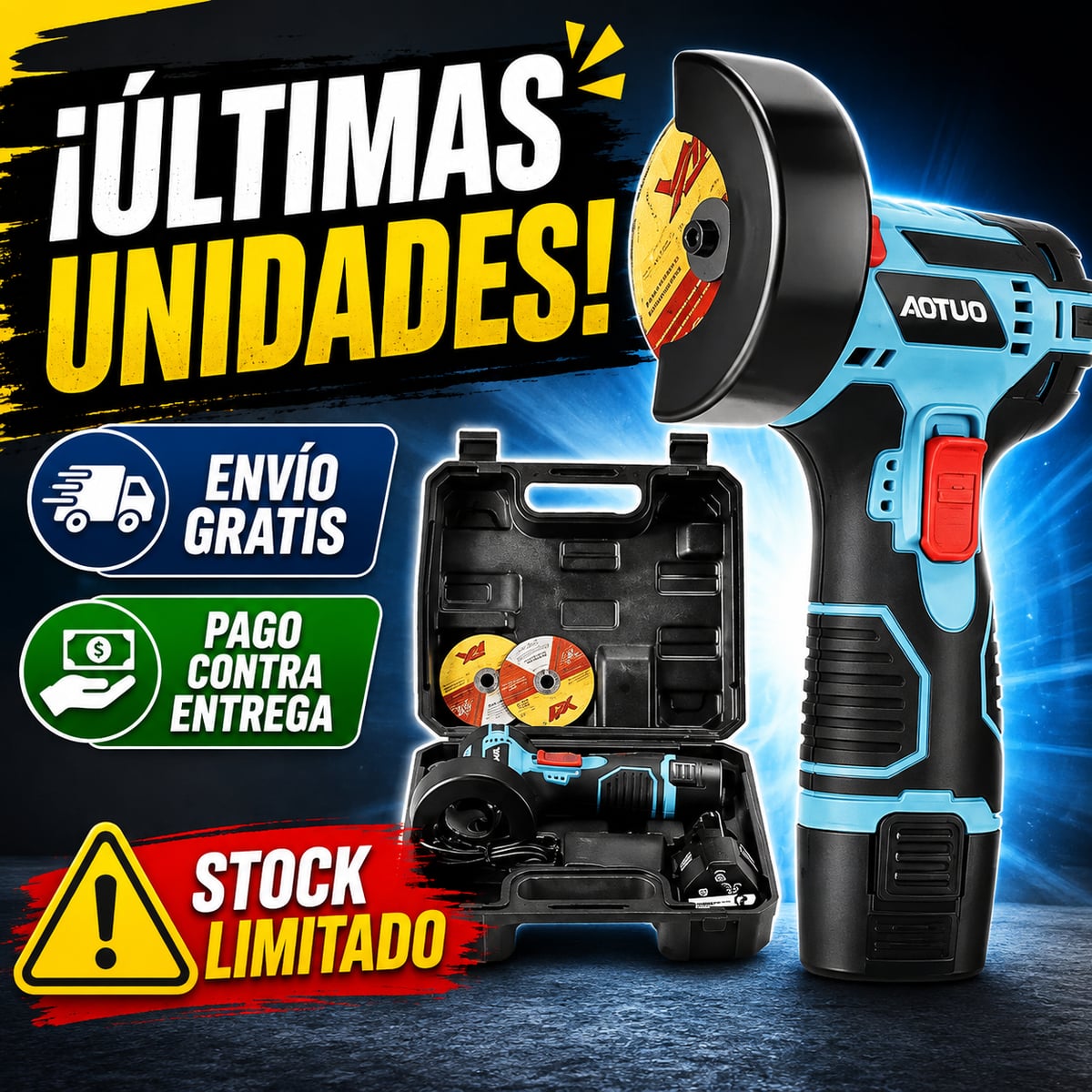 EsmerilPro Max™: Esmeril Inalámbrico Doble Batería