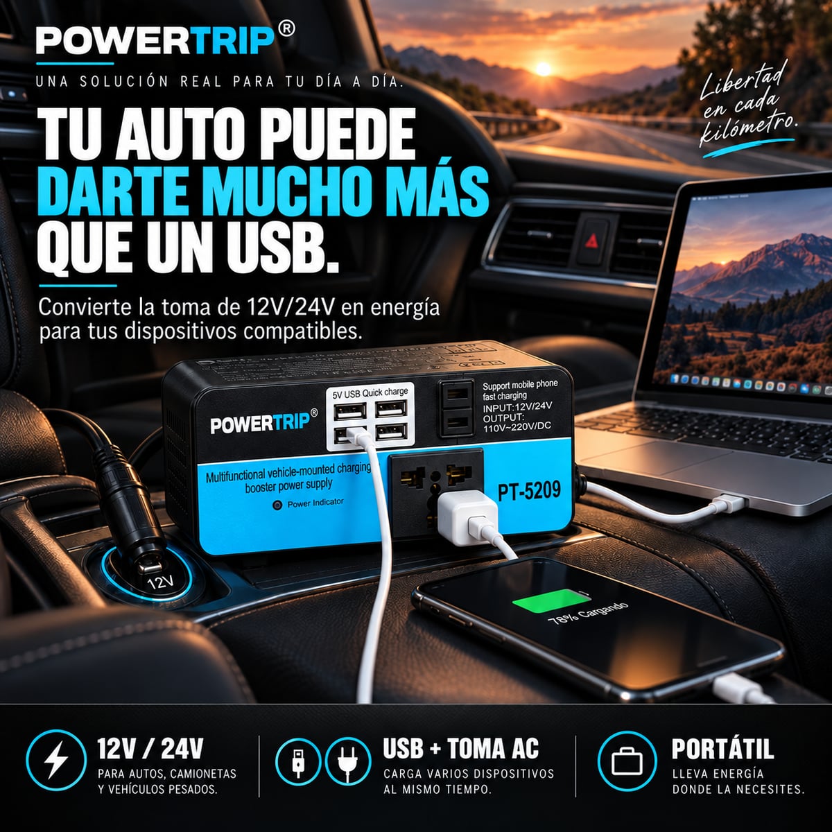POWERTRIP - ENERGÍA PORTÁTIL PARA TU AUTO ⚡