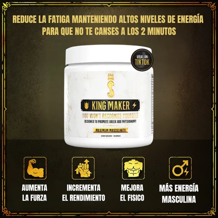 KING MAKER™ - SUPLEMENTO 13 EN 1 - ¡HOMBRES MÁS FUERTES, MUJERES MÁS SATISFECHAS!🔥