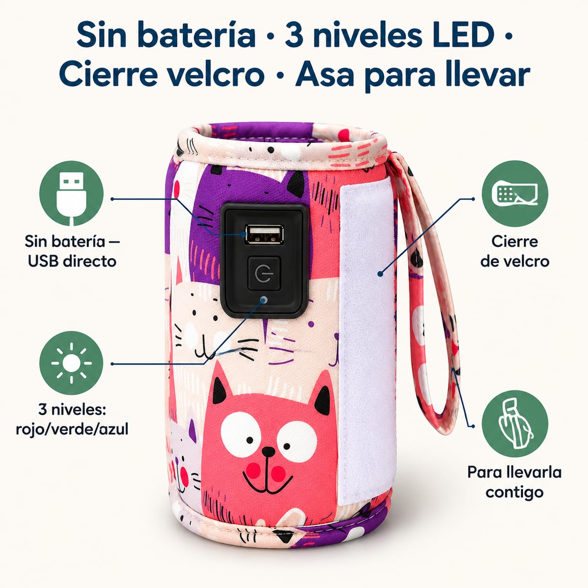 Calentador de biberón - Biberón calientito sin correr a la cocina