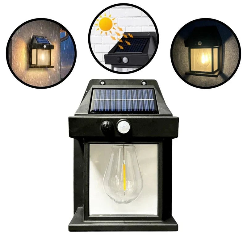 SOLARLUZ™ - 2 LÁMPARAS CON PANEL SOLAR PARA EXTERIORES 💡
