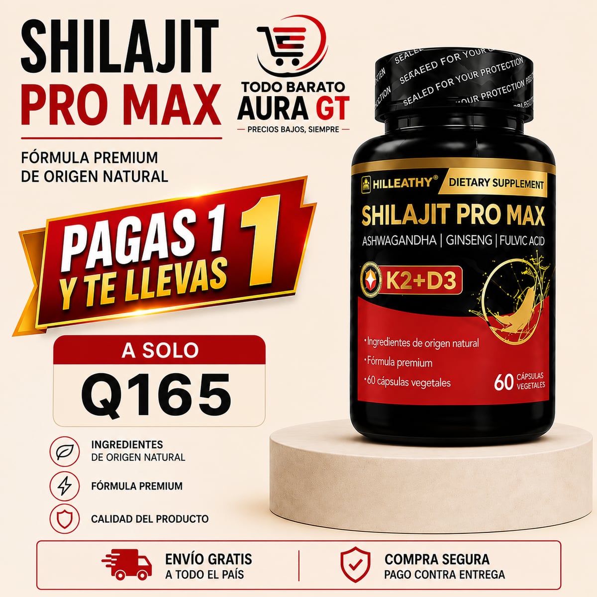 🔥 SHILAJIT PRO MAX® - Apoyo para un estilo de vida activo - Envío Gratis - Pago contra entrega 🔥