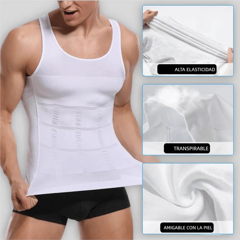 Man Fit™ Camiseta de Compresion - Luce en Fuerte, Delgado y Sexy todos los dias