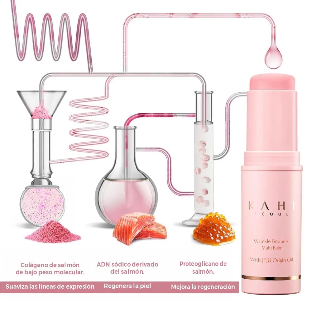 ✨ KAHI Wrinkle Bounce Multi Balm | Tu aliado anti-edad para una piel más firme, hidratada y radiante. 💗
