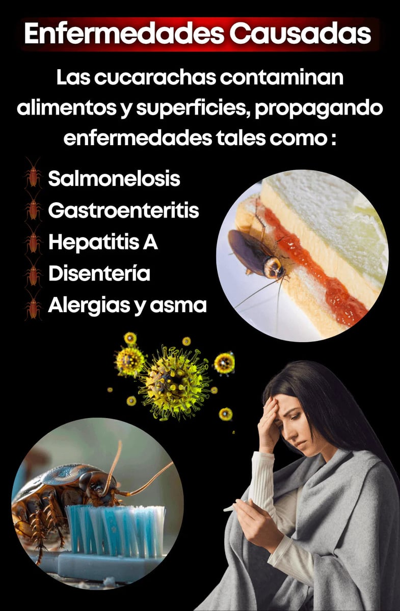 EL EFICAZ ~ Elimina las cucarachas de raíz