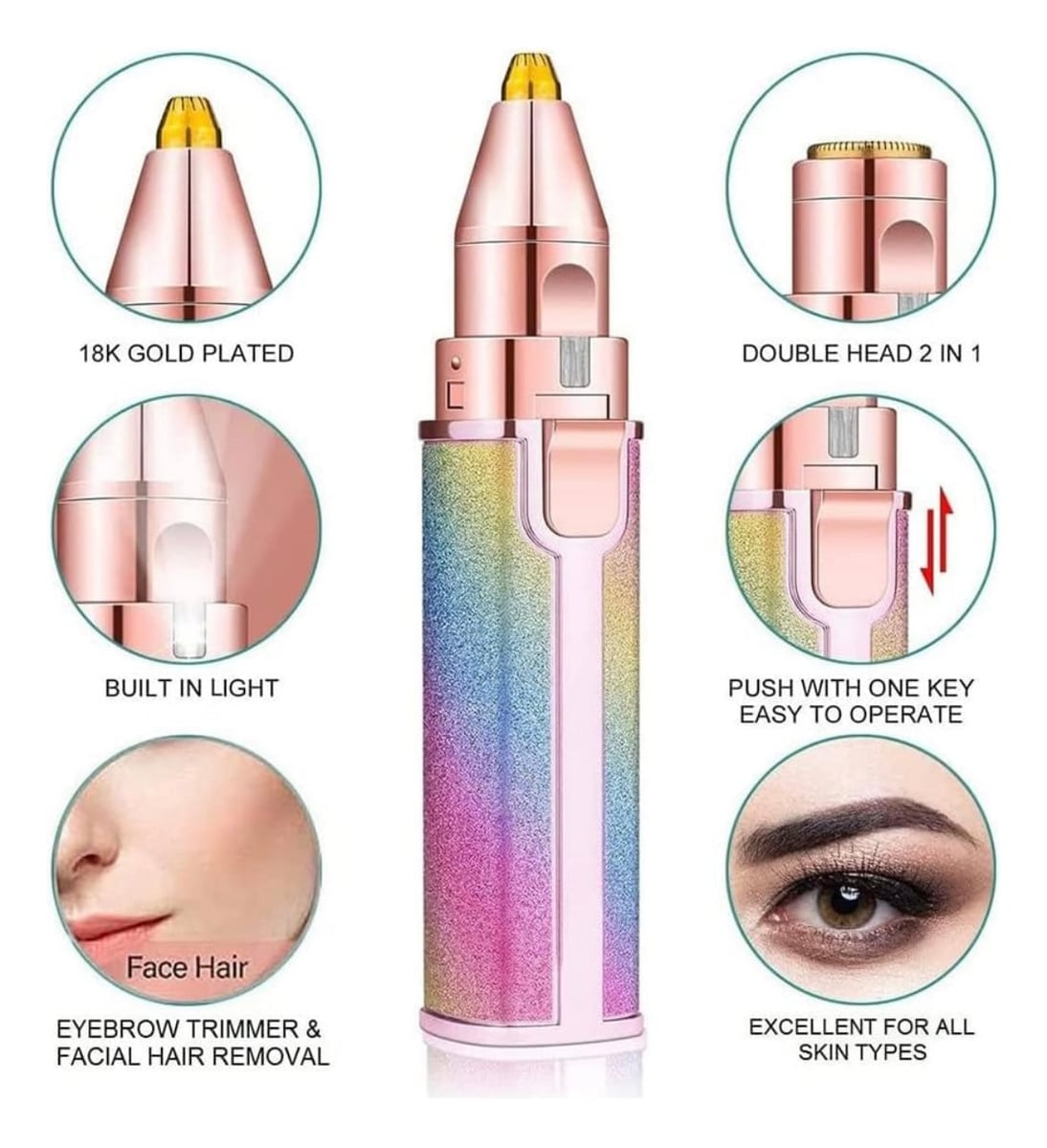 DEPILADOR FACIAL 2EN1