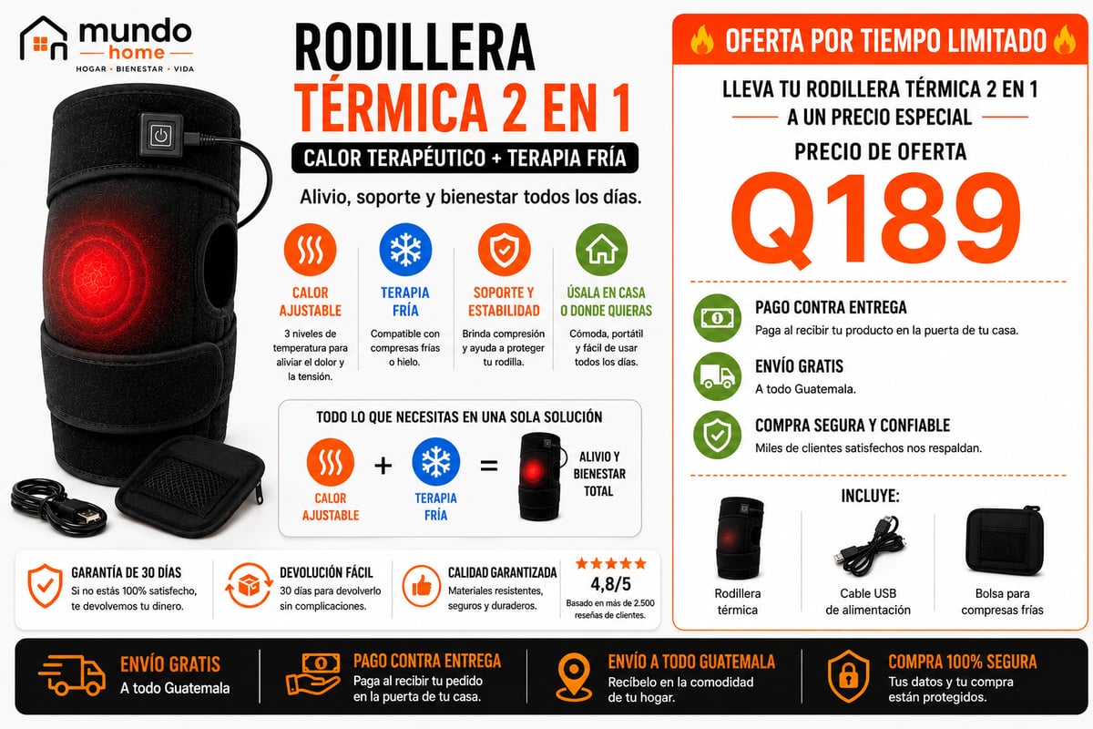 Rodillera cómoda y ajustable