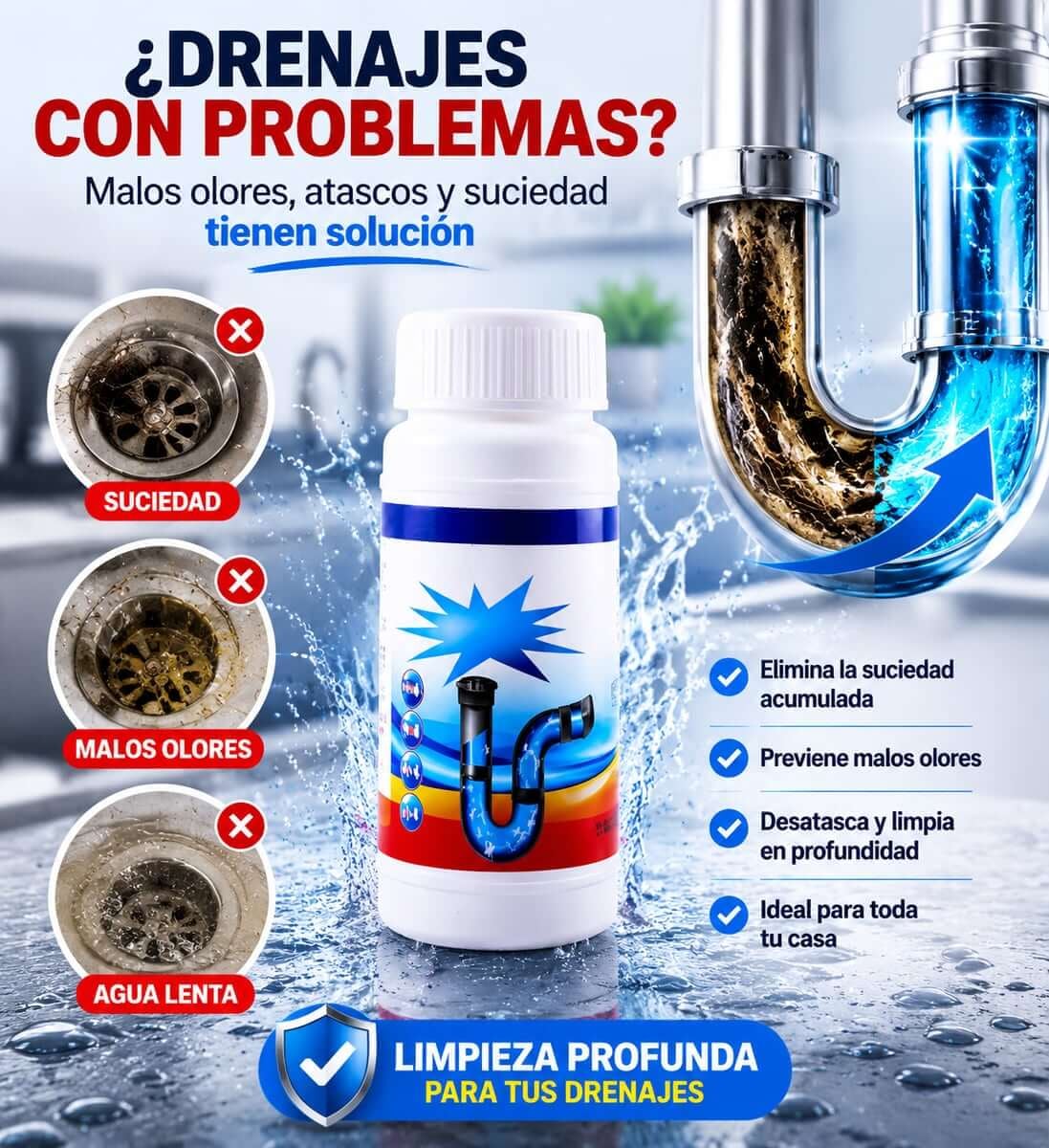 PowerPipe - Limpiador Profesional Paga en Casa + Envío Gratis 