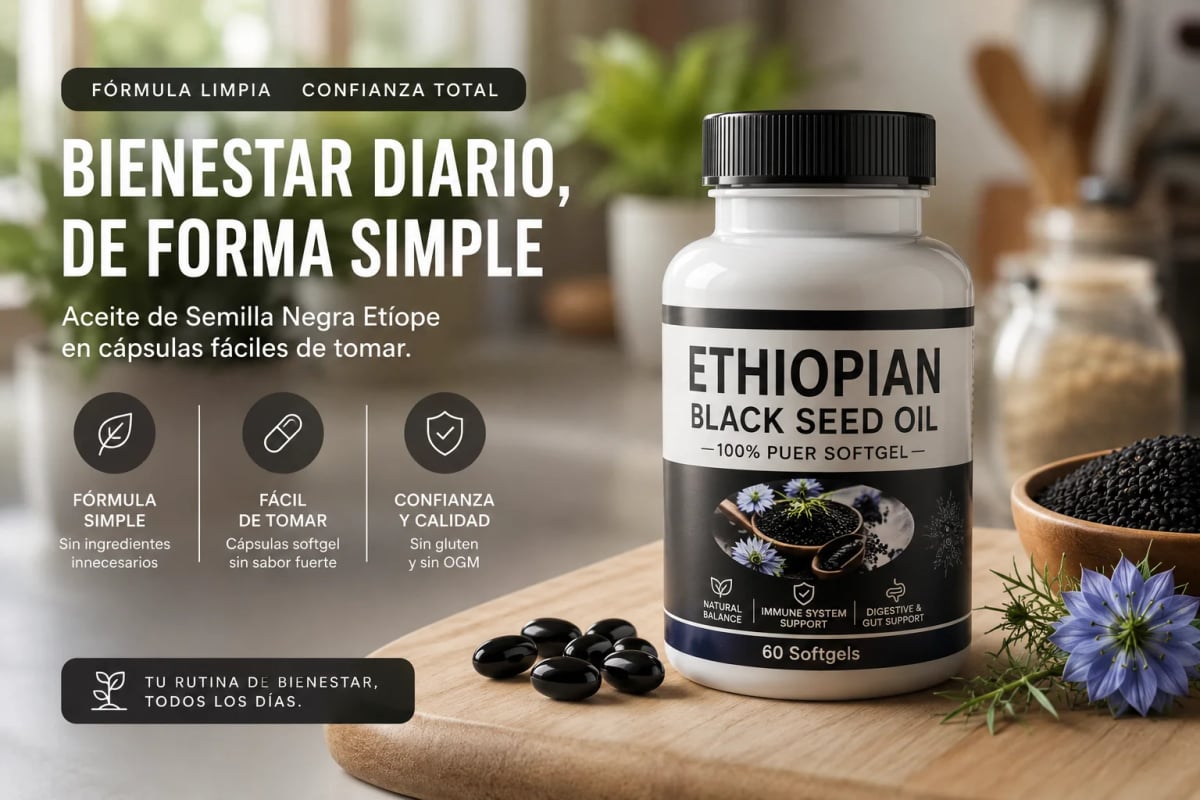 🔥 ACEITE DE SEMILLA NEGRA ETÍOPE — POTENCIA TU BIENESTAR NATURAL 