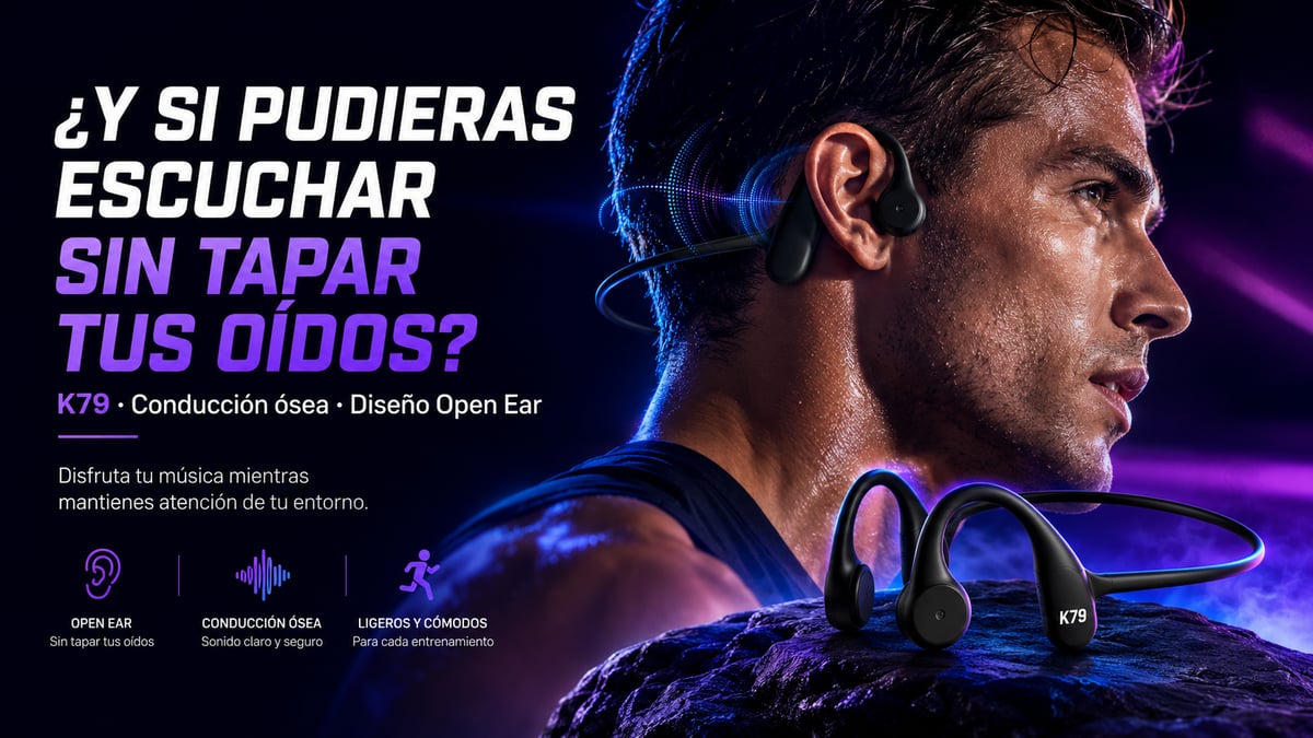¡Olvídate de los audífonos que se caen! Descubre los K79 de conducción ósea