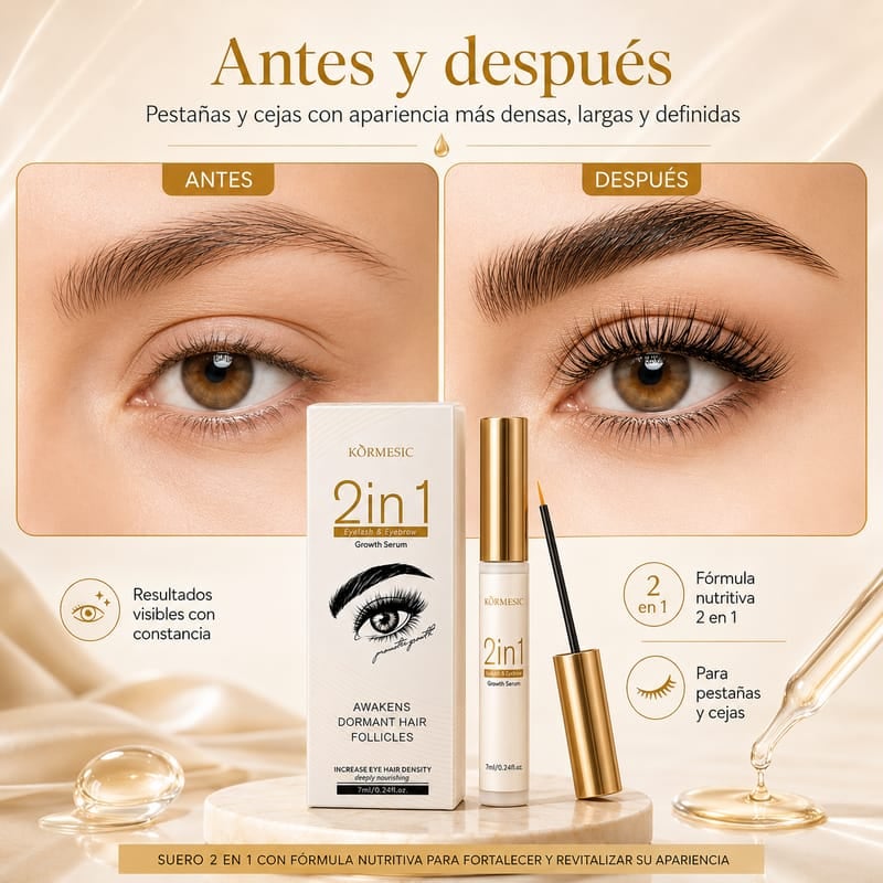 Suero Potenciador de Pestañas - Fórmula Infundida con Péptidos y Vitaminas 4 ml