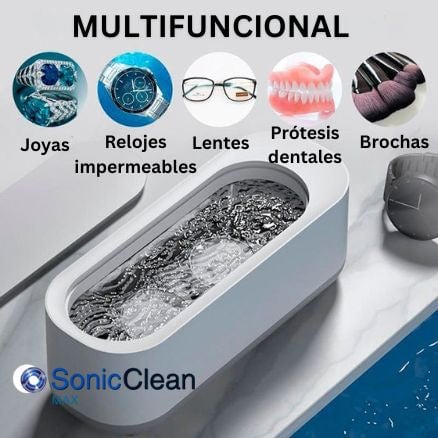 SoniClean Max– Limpieza y cuidado profundo sin esfuerzo para joyas, lentes y mas🧼