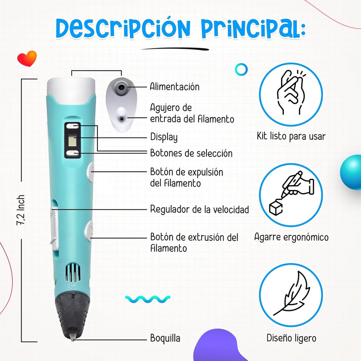 Lapiz Impresión 3D + Envio Gratis