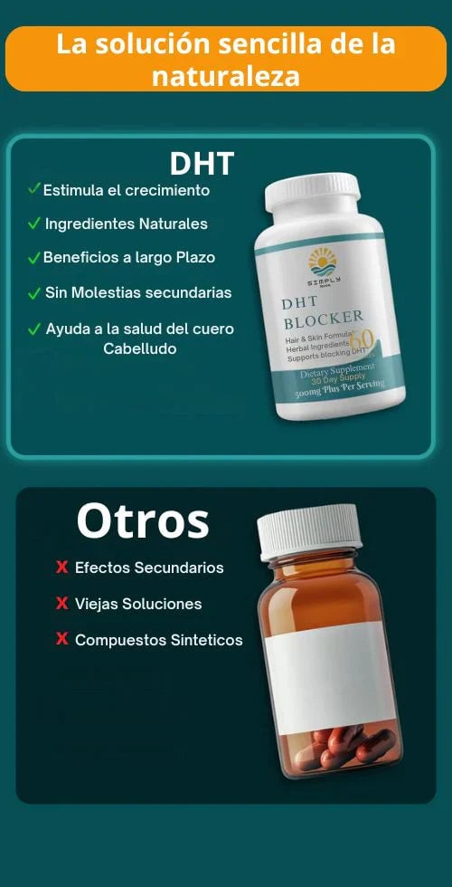 Suplemento DHT - Adiós a la caída 40% Descuento + Envio Gratis y Regalo 🎁