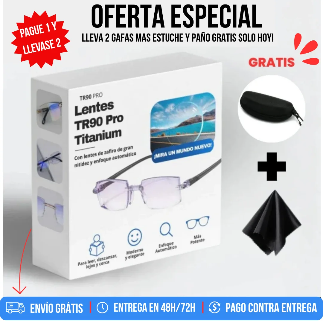 OFERTA 2X1 GAFAS TR90 Con Estuche y Paño de limpieza + Envío Gratis 🎁