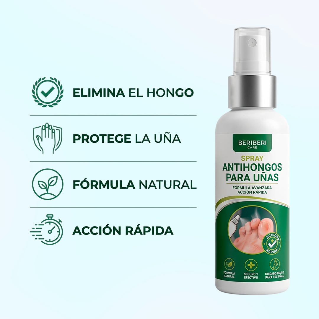 La fórmula en spray que atraviesa la uña y elimina el hongo desde la raíz