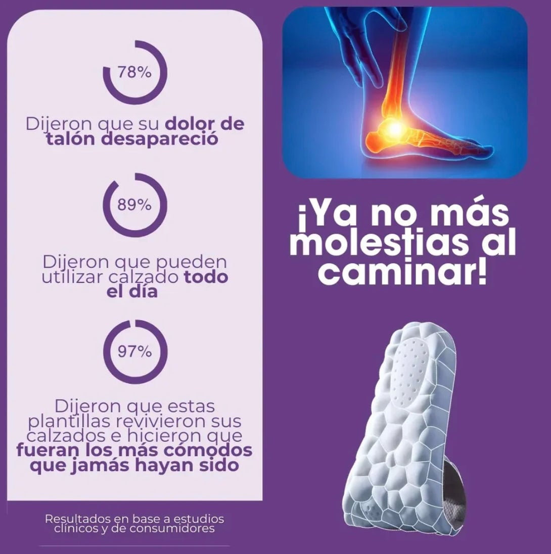Plantillas Ortopédicas CLOUD-COMFY | Alivia el dolor plantar
