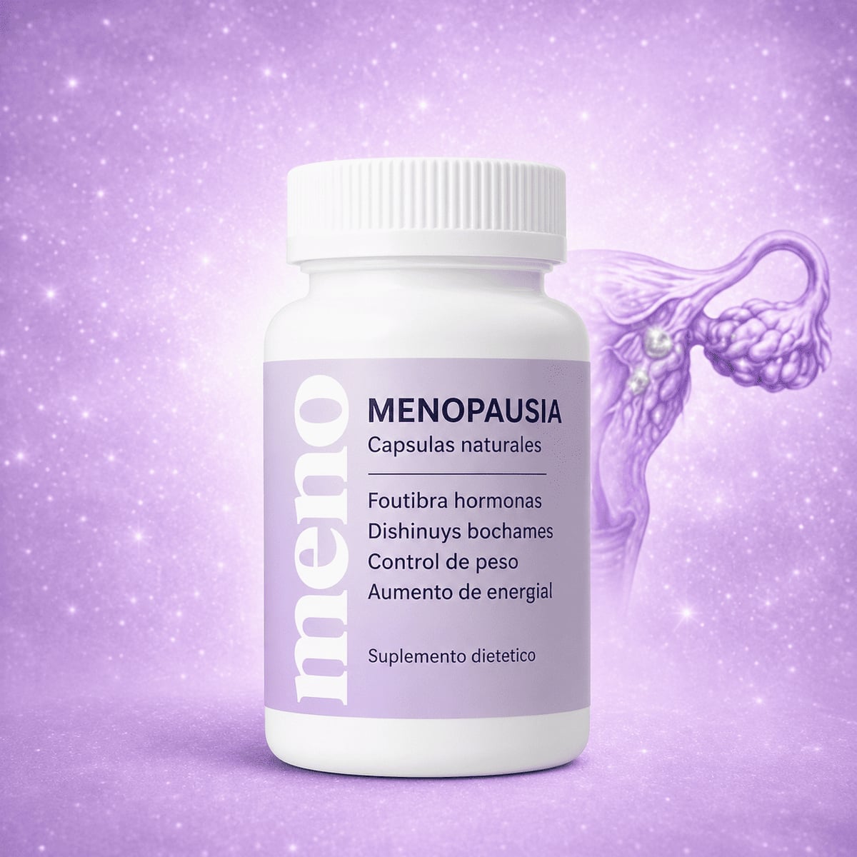 MENO 2 en 1: Fórmula Natural para la Menopausia y Control Peso. NUEVO FORMATO MAS ECONÓMICO