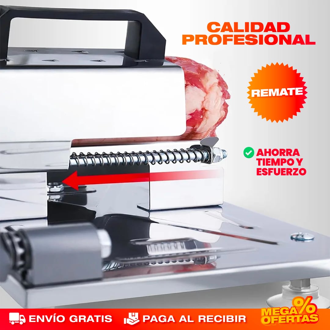 REBANADORA DE CARNE Y JAMONES PORTABLE