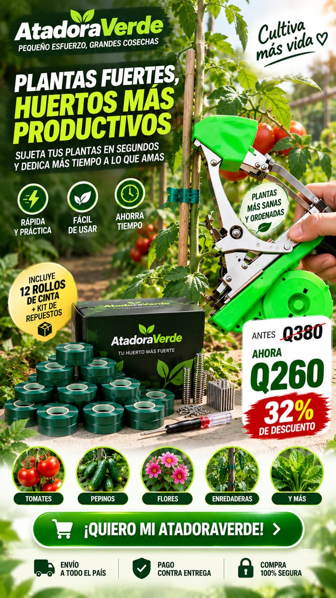 Maquina Sujeta-Atador de Plantas, Ramas.