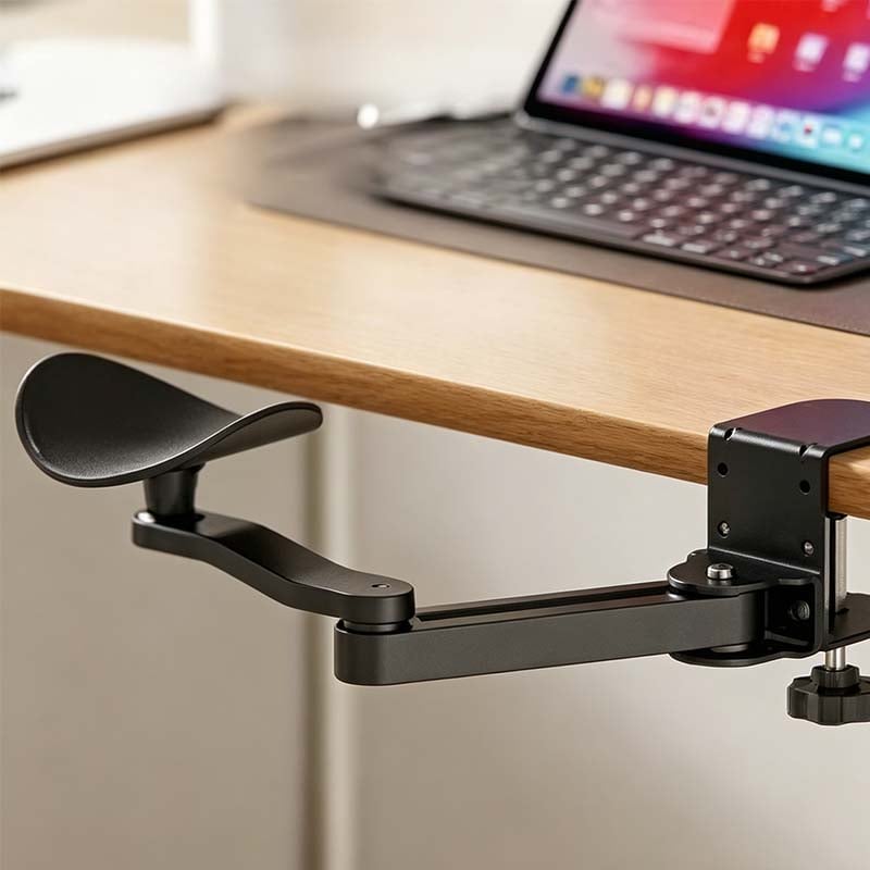 🖥️ ¡OFERTA LIMITADA: 30 % DE DESCUENTO! ✨ Reposabrazos ajustable con sujeción por pinza: ergonómico, plegable, sin necesidad de herramientas 🔧