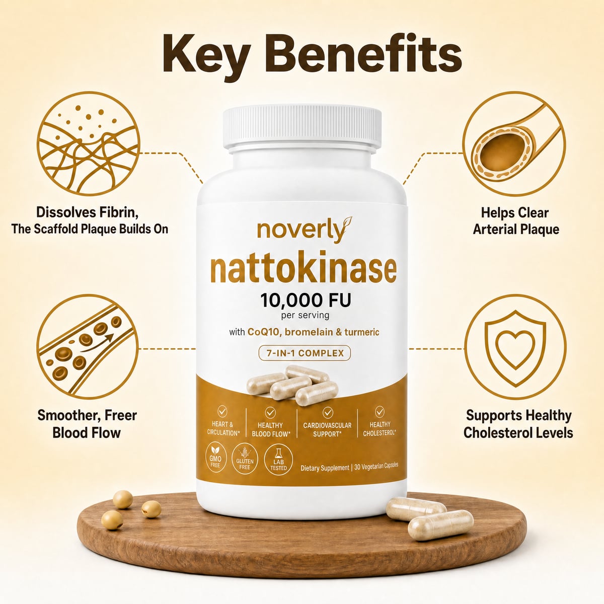 Max Potency Nattokinase 10,000 FU — Circulation Support