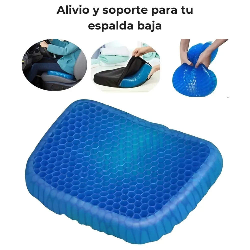 Cojín Gel Antipresión para Coxis y Espalda Baja