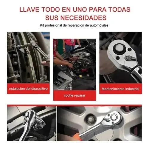 TODO EN UNA SOLA LLAVE - Set de LLaves de Dado (46 Piezas) + ENVÍO GRATIS