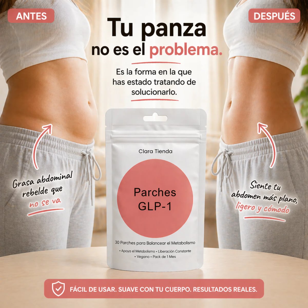 GLP-1 QUEMA GRASA Y CONTROL NATURAL DEL APETITO, SIN ESFUERZO OFERTA 3 X 1