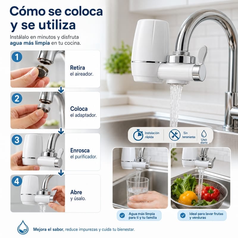 FILTRO PURUFICADOR DE AGUA – Agua Pura del Grifo Sin Comprar Botellones