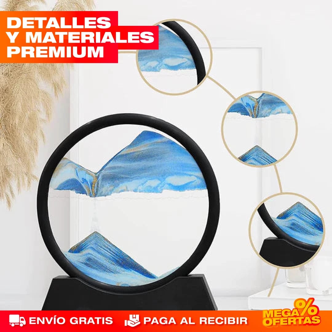 Lámpara Reloj de Arena 3D – Decora y Relaja con una Luz Diferente