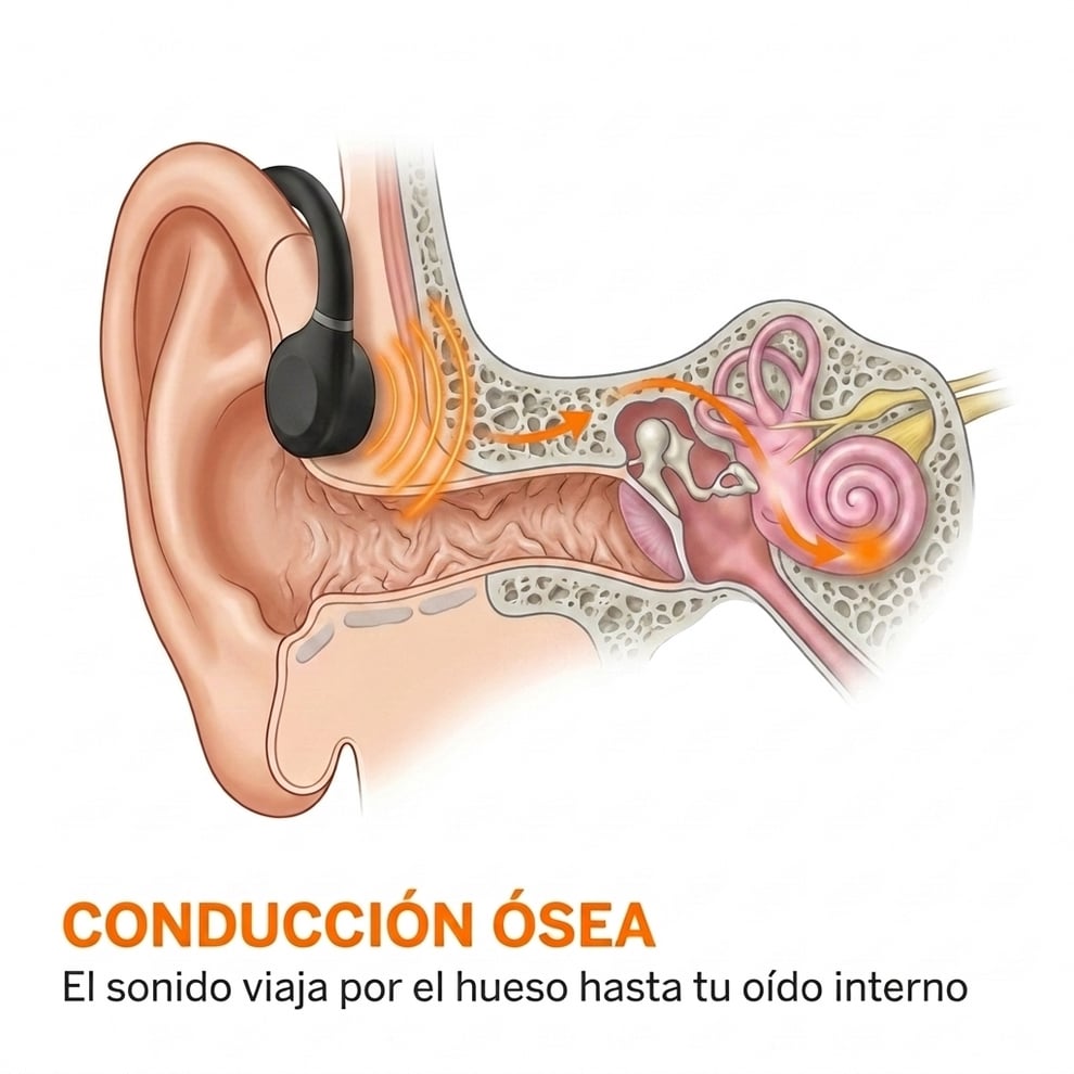 VibraSound pro™ Audífonos de conducción Ósea