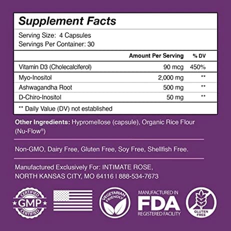 Suplemento Myo-Inositol &amp; D-Chiro Inositol SI TE LLEVAS DOS SOLO POR 259 QUETZALES (120 Cápsulas 100% Original)
