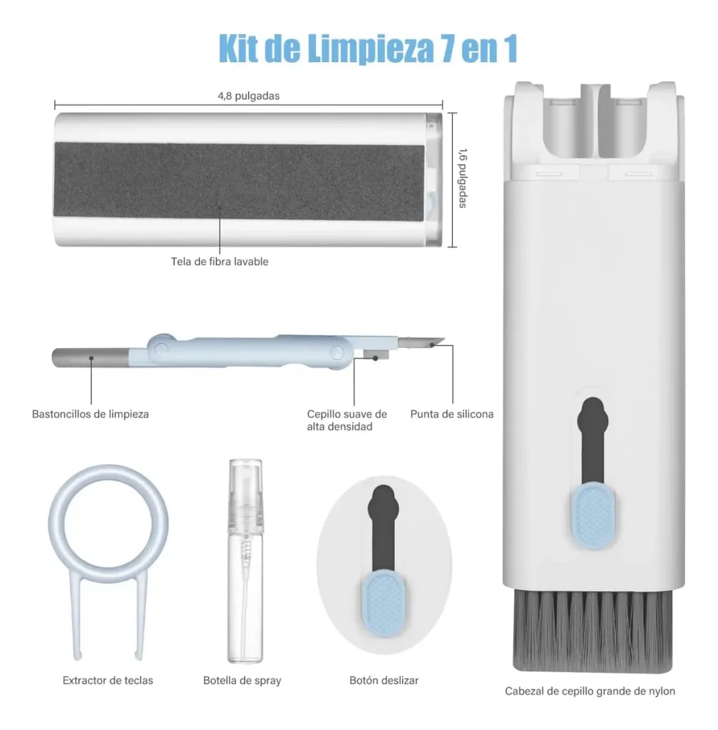 Kit Profesional para Celular, PC, Auriculares y Más - 7 en 1