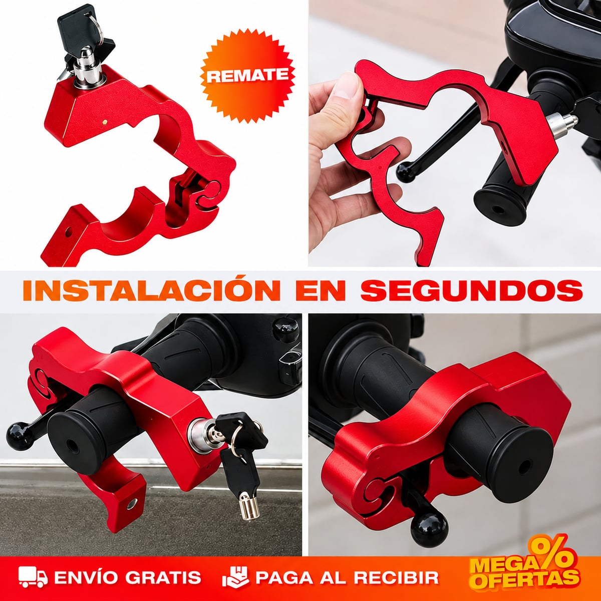 Cerradura Antirrobo para Motocicleta